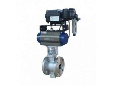 弗雷西 V型調(diào)節(jié)閥 氣動(dòng)調(diào)節(jié)閥 帶定位器圖1